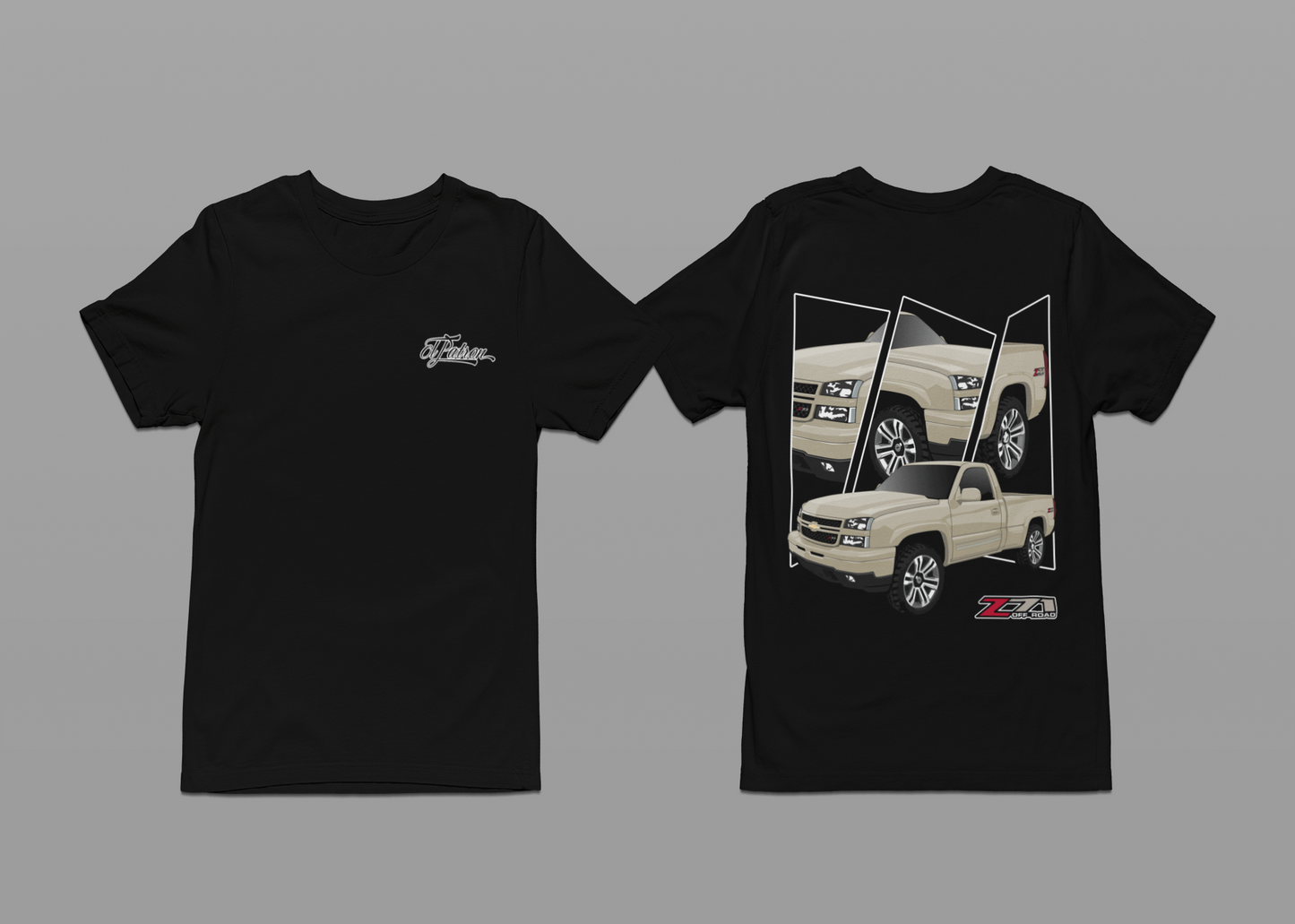 Tan Z71 T-shirt with Embroidered Logo in Front