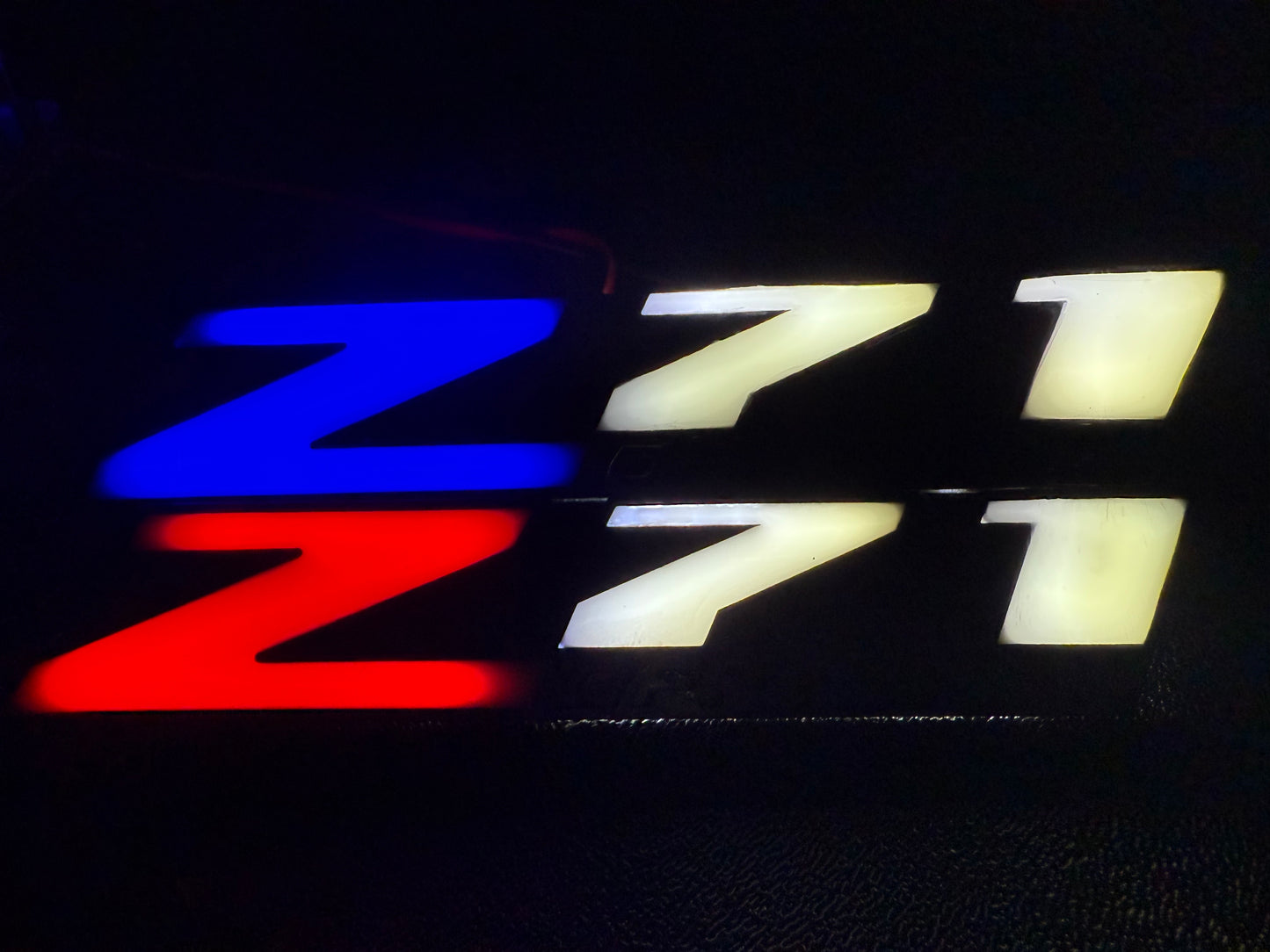 LED Z71 grill logo