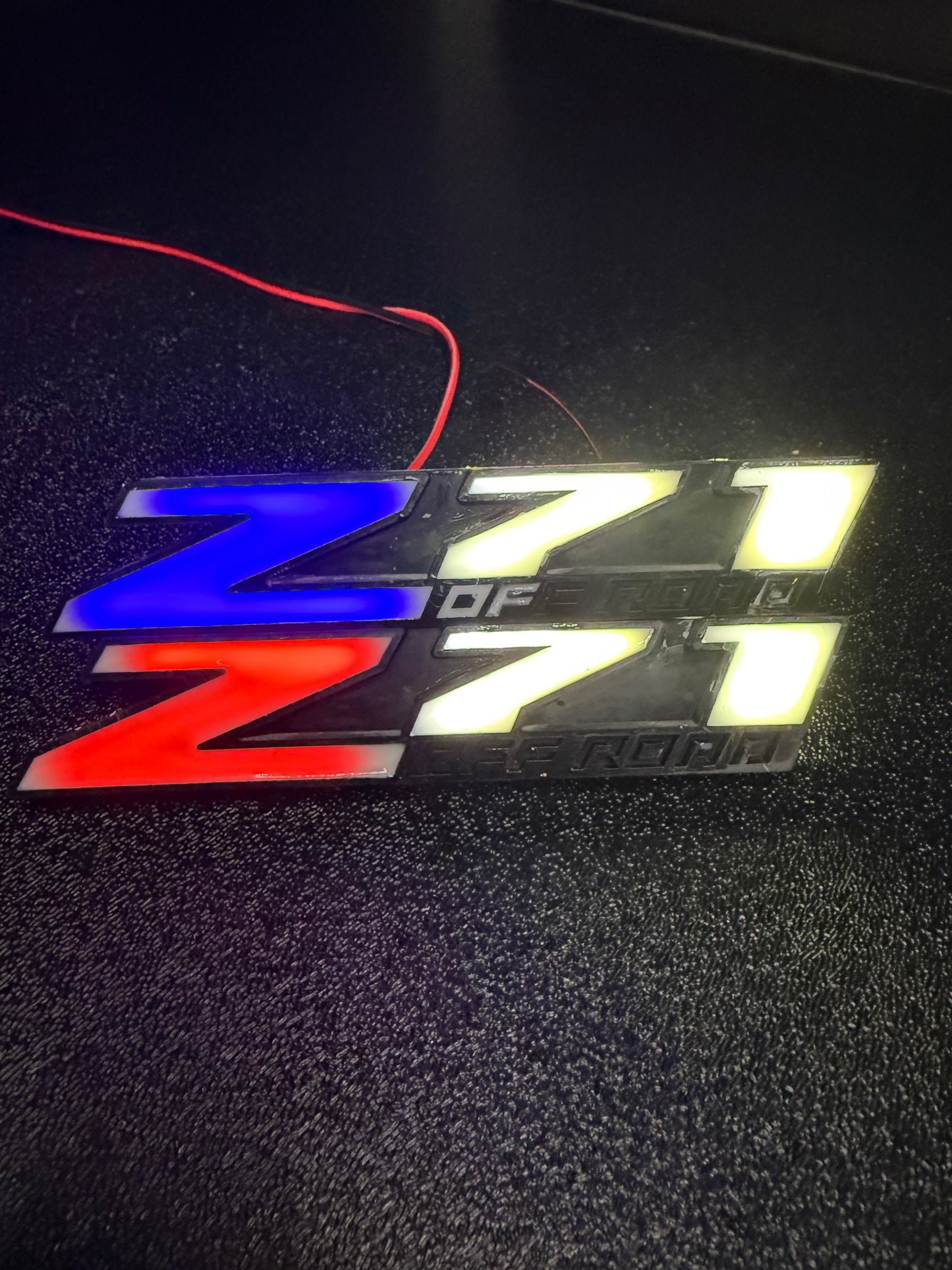 LED Z71 grill logo