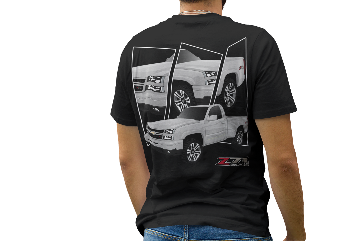 Gray Z71 T-shirt with Embroidered Logo in Front