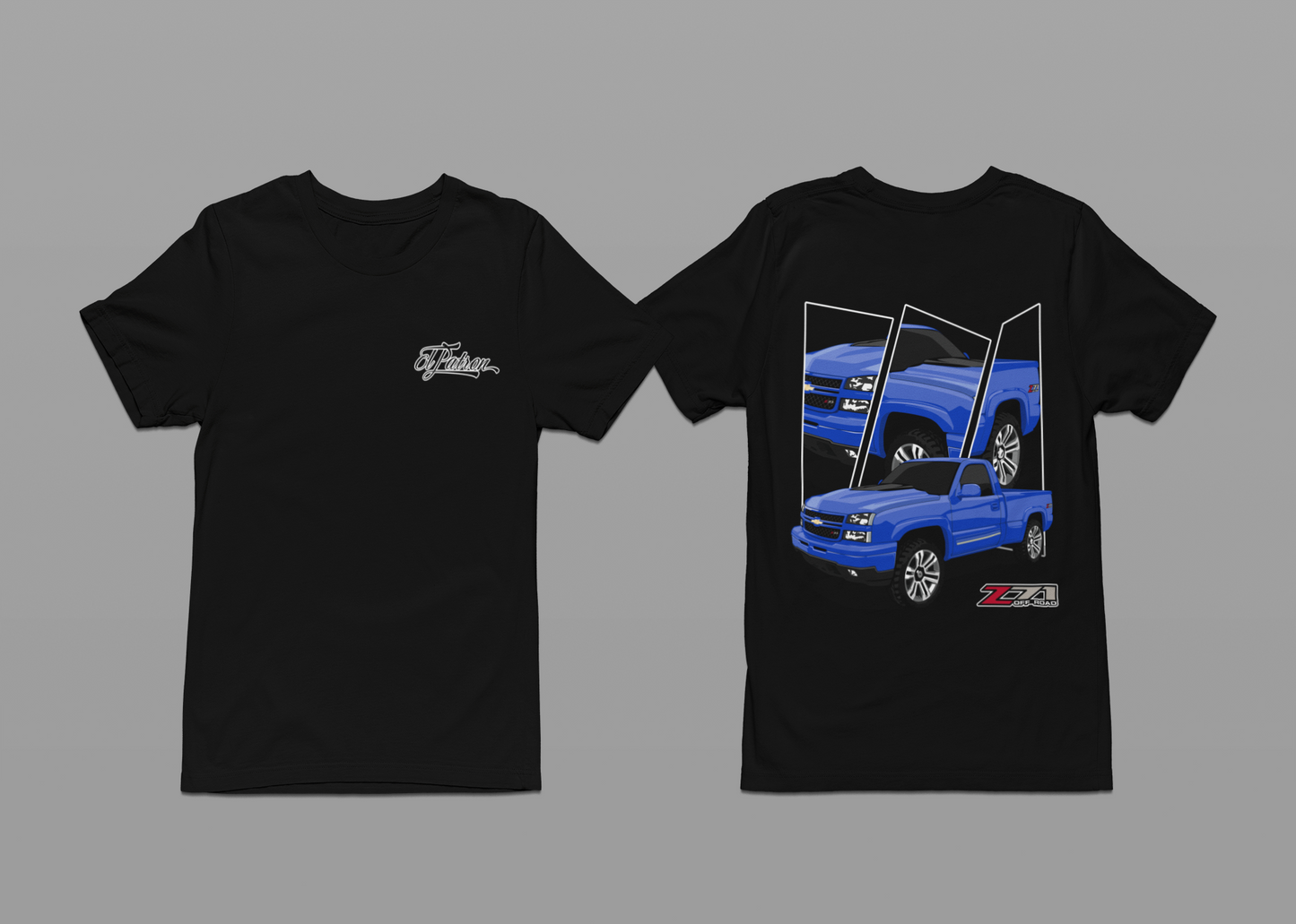 Blue Z71 T-shirt with Embroidered Logo in Front