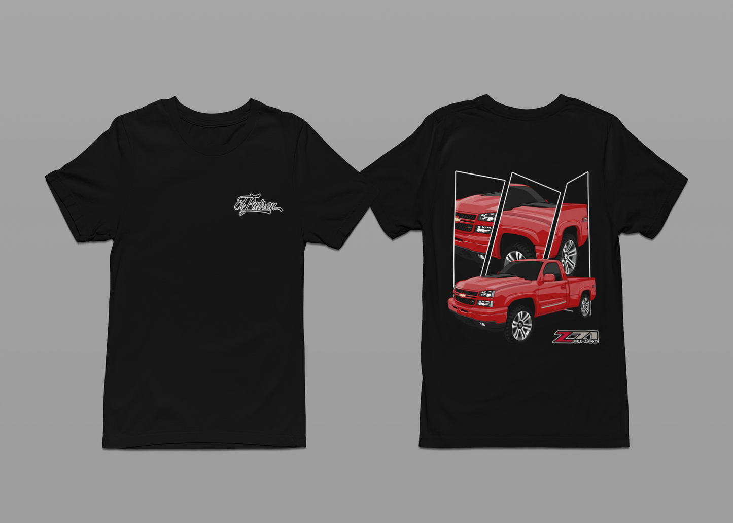 Red Z71 T-shirt with Embroidered Logo in Front