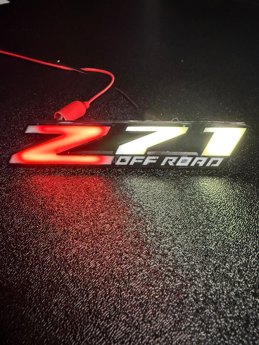 LED Z71 grill logo